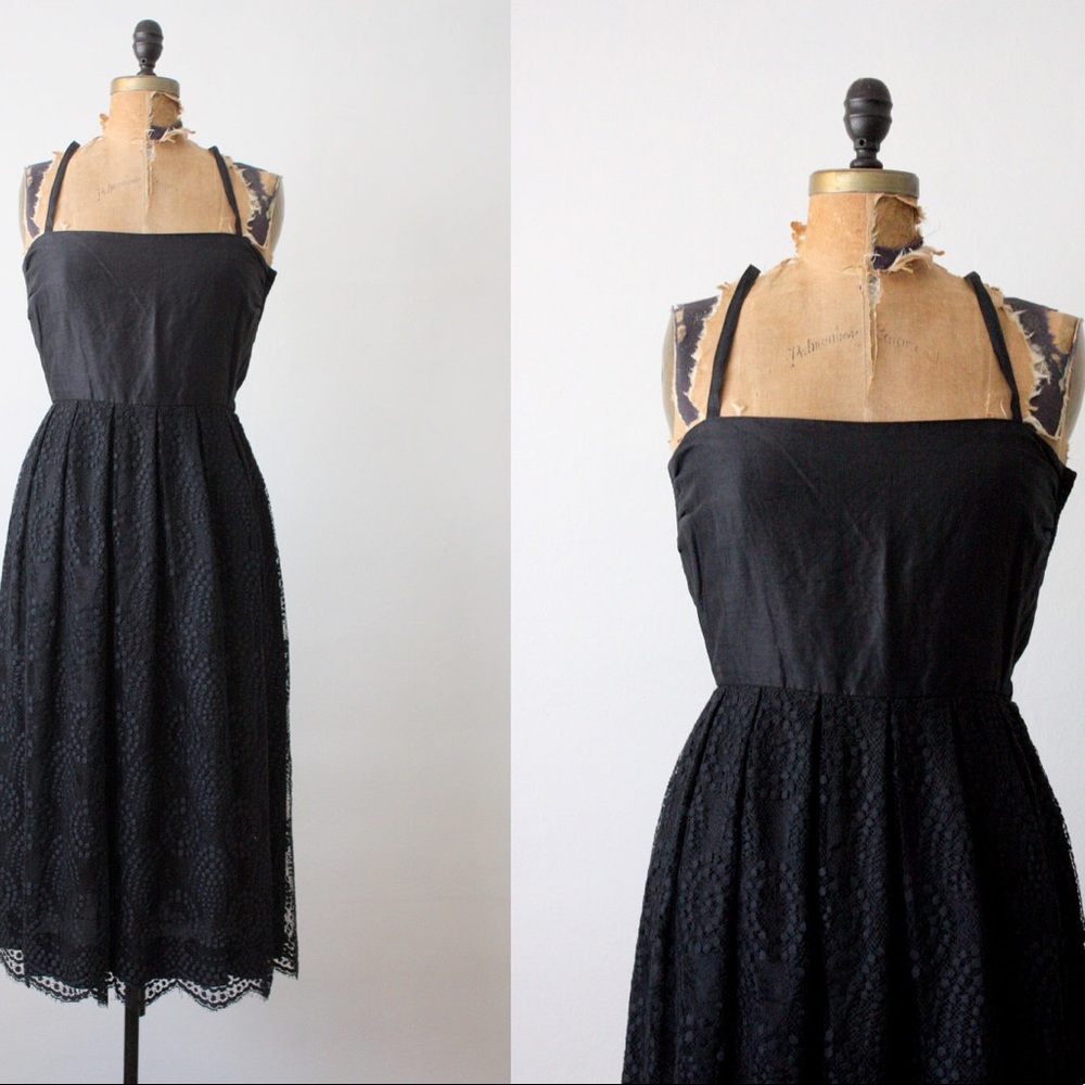 Vintage Black Lace Dress
